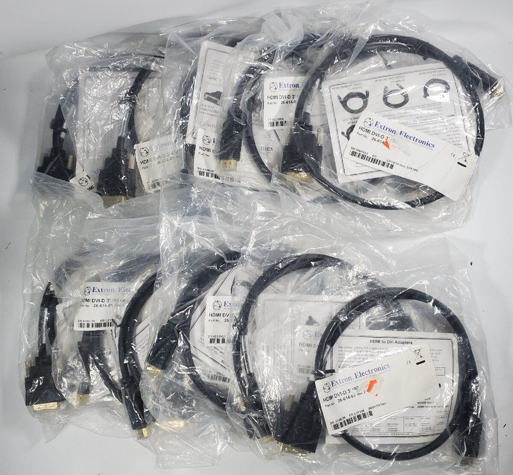11x Extron 26-614-01 Standard Speed HDMI to DVI-D Cable Lot of 11