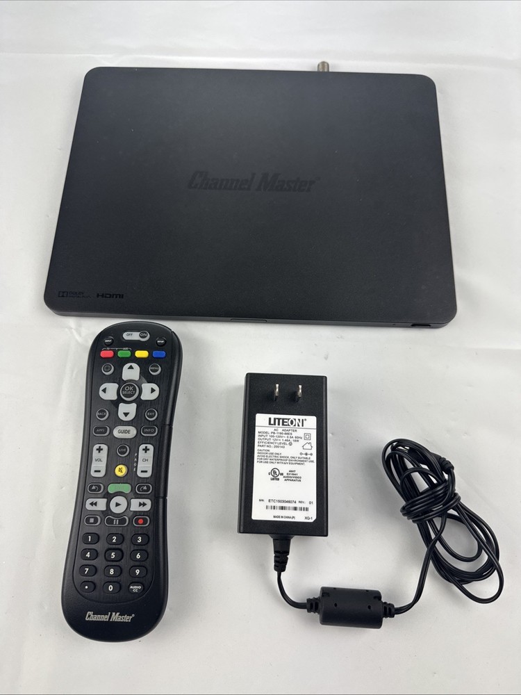Channel Master DVR+ CM-7500GB16 – Unit + Controller + Power Supply
