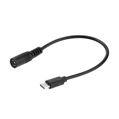 USB Type-C Male to 5.5 x 2.1mm Female Adapter Cable DC Charging Cord
