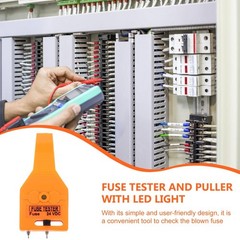 Fuse Detector Tool And Glass Tube Fuse Tester Puller Automotive Blown Fuse