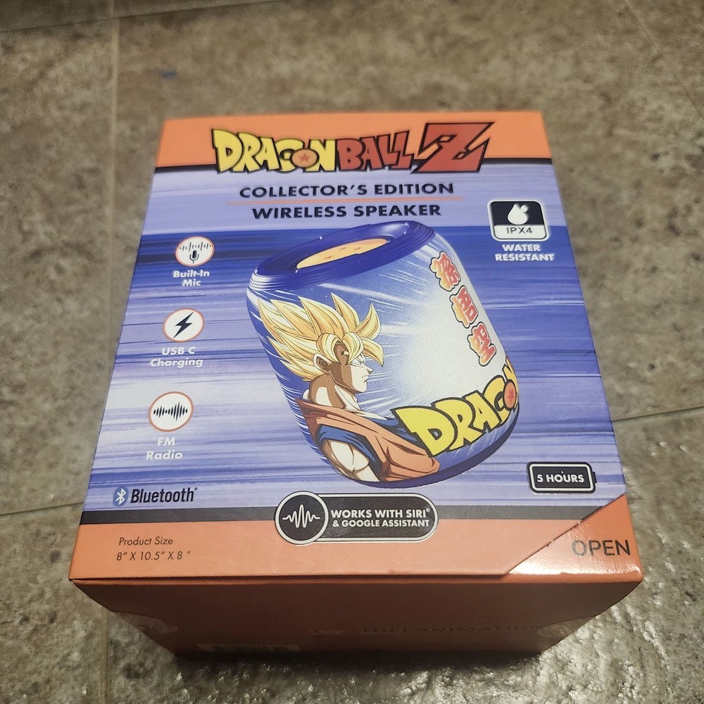 Dragon Ball Z Collectors Edition Wireless Speaker With Built In Mic, Bluetooth.