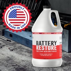 Battery Restore For Lead Acid Batteries – Made In USA – 64oz Formulated Solut…