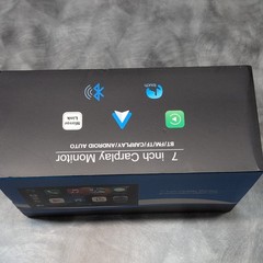 7 in CarPlay Portable Monitor Car Player Wired Backup Camera and Monitor Kit