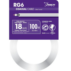 6X Southwire 100′ RG6 18 AWG Copper Clad Steel Dual Shield Coax Cable Bulk 600′