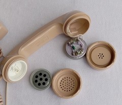 Western Electric Beige 2554 touch tone wall phone works