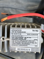 Kenwood TK-762 Mono Band VHF FM Ham Radio Transceiver 25W Black