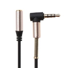 24cm 90 Degree Single Elbow 3.5mm Audio Extension Cable For PC Speaker Headsets