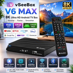 🔥 NEW RELEASE vSeeBOX V6 Max – Better Than S6 Max, Fast Free Shipping 🔥