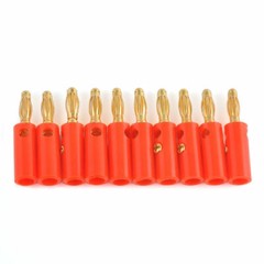 40Pcs Gold Plated Banana Plugs Audio Jack Speaker Wire Cable Screw Connector 4mm