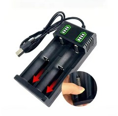 USB Smart Battery Charger For18550 14500 16340 Rechargeable Li-Ion Batteries Lot