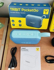 (2) Tribit PocketGo Portable Bluetooth Speakers (Blue/Black) – New Open Box!