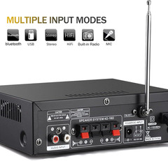 Amplificador de audio est�reo inal�mbrico Bluetooth 5.0 de 298 A y 300 W x 2