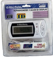 New vtg Bell Phones Alphanumeric Caller ID Display #77170-1 LCD White NOS