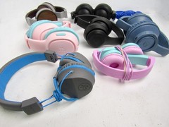 Lot of 8 On Ear Headphones with Adjustable Headband, Wireless & Wired – Used