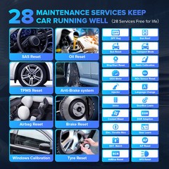 2025 MUCAR VO7S Bidirectional Car Diagnostic Scanner Tool All System K-ey Coding