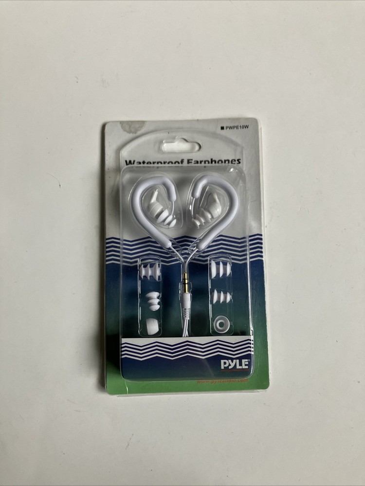 NEW PyleHome PWPE10W Wired Waterproof Ear Marine Swimming Headphones – White