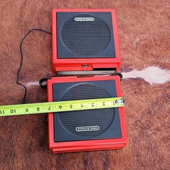 Sears Stereo 8 Track Player Solid State Red Made in Hong Kong Vintage Audio