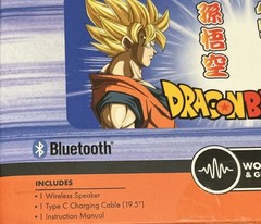 Dragon Ball Z Wireless Speaker Mic FM Radio USB C Charging Water Resistant