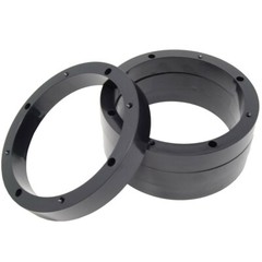 2 Pairs 6.5″ Plastic Speaker Spacer Rings Subwoofer Custom Mounting Adapter