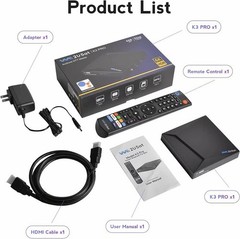 Super Box S6 6K We2USat K3 PRO Android TV Box Smart WiFi Voice Remote Radio
