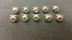 10pcs 4mm Amplifier Terminal Screws Square Washer POWER GROUND SPEAKER Amp Screw