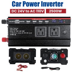 7000Watt Power Inverter Pure Sine Wave 24V to 110v 120v Solar Off Grid System RV