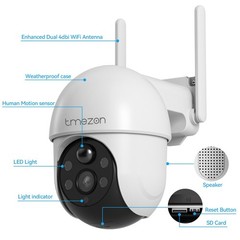 5G Security 4-Cam Kit Solar Security Cameras Wireless Outdoor 360° with Monitor