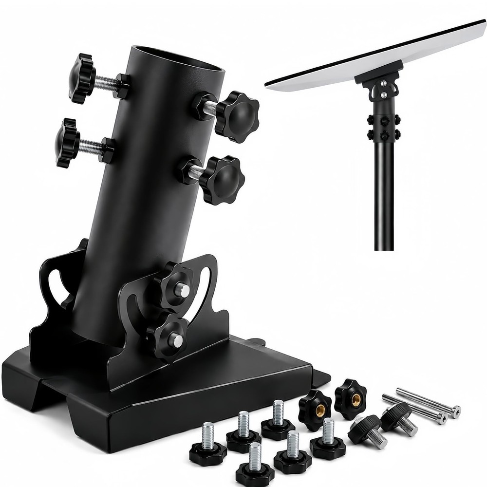 Starlink Pole Mount Pipe Adapter, for Standard 4 & Gen 4 Black