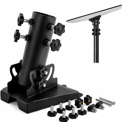 Starlink Pole Mount Pipe Adapter, for Standard 4 & Gen 4 Black