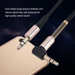 Stretchable Spring Cable 1.8m Long for Car Phone Headphone Speaker Accessories