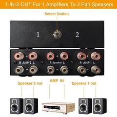 2 Way Bidirectional Amplifier Speaker Selector 21in12out Amplifier Speaker S