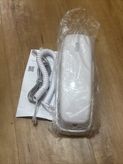 AT&T Trimline 213 Corded Phone Big Buttons Visual Ringer White Brand New