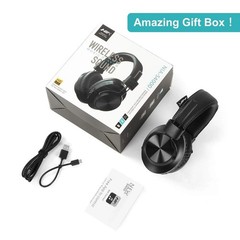 Nia Bluetooth 5.0 Over Ear Wireless Headphones 30 Hours Battery Fm Radio Mp3