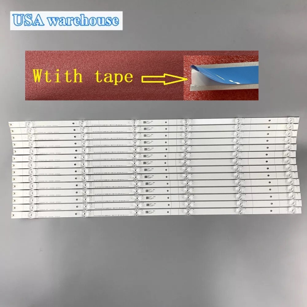 1set LED Strip For Hisense 75H78G 75R6E3 75H6570G 75E3D 75H6510G 75A6G SVH750A76