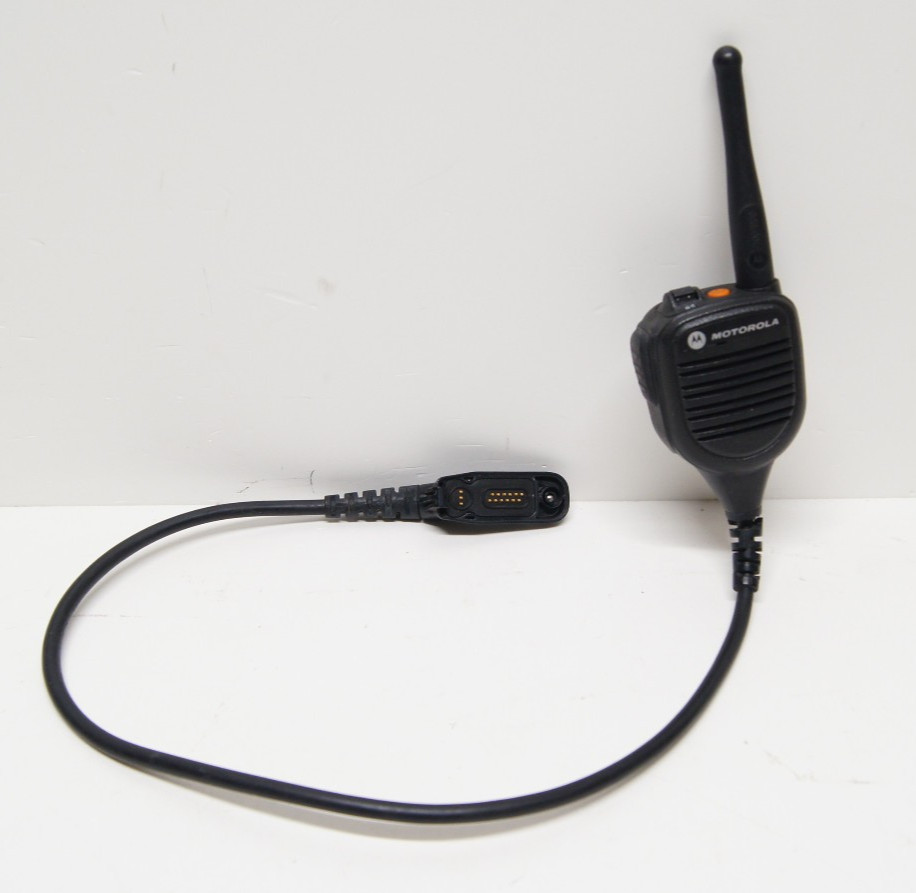 Motorola PMMN4060B Remote Speaker Mic 24″ Public Safety UHF APX 3000/6000/7000