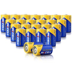100x Zinc-Carbon 1.5V R20 E95 PC1300 D Batteries for LED Flashlights Lots Bulk