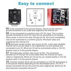 12V/40A SPDT Standard Auto Relay 5 pin Car Heavy Duty Switches & Starters, 4PCS