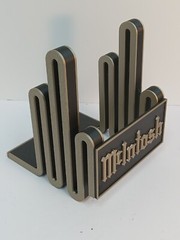 McIntosh Turntable Now Playing Record Display Stand – Upgraded Black & Gold