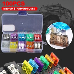 100pcs Standard Blade Fuse Assortment Auto Car Truck Fuses Kit ATC / ATM US