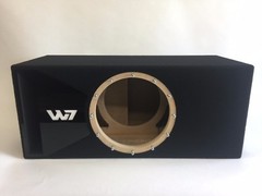 JL Audio 12W7AE ported sub box SPECIAL EDITION with black plexi port trim