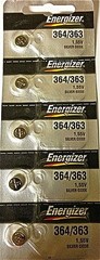 ENERGIZER 364/363 SR621W SR621SW BATTERIES Sealed Authorized Seller