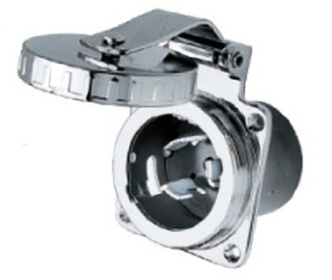 Hubbell HBL504SS Stainless Steel Inlet 50A 125/250V