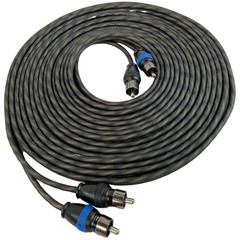Sky High Car Audio Twisted OFC RCA Cable 2 Channel Car Audio Interconnect