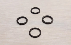 4x Rubber rings for Headshell SME EMT Ortofon etc. Resonance absorber BLACK