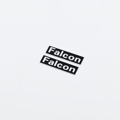FALCON LS3/5A Speaker Grill Logo Badge Aluminum 40mm(1.57″)X10mm(0.39″)