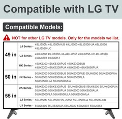 Durable ABS LG TV Stand Legs Replacement for 49-55 Inch TVs – Supports 80 lbs