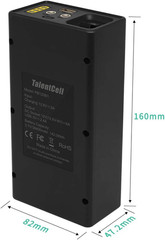 12V 38400mAh Lithium Ion Battery Pack with Dual DC & USB Outputs