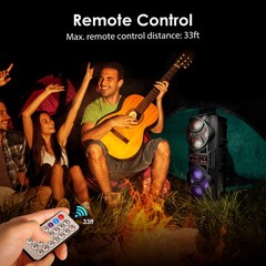 Portable Dual FM Radio and Bluetooth Speaker Karaoke w/Mic for Home Parties