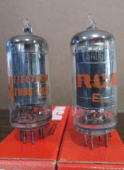 TWO NEW RCA 6AU6A HiFi Ham Radio Amp Vacuum Tubes IOB