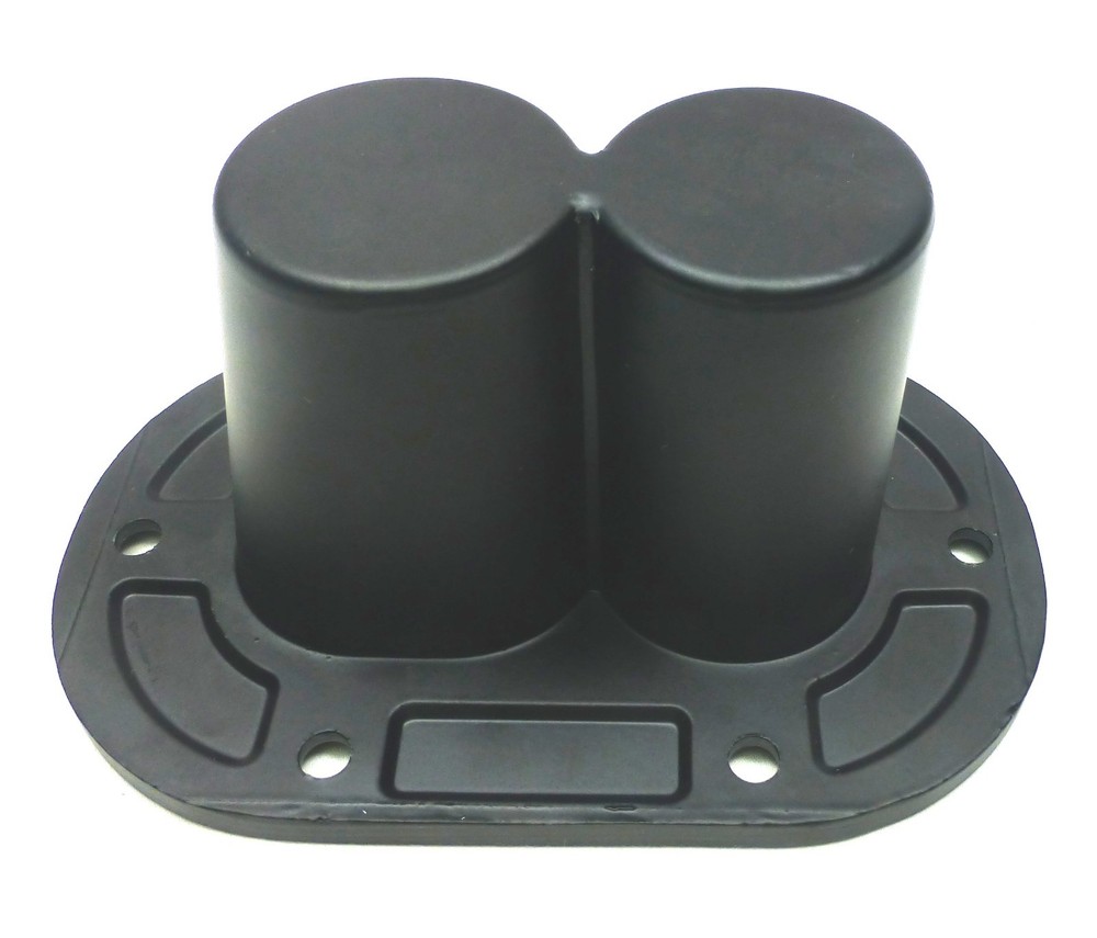 (2) Two DUAL PORT Metal DJ/PA Speaker Stand Internal Adapters 10° & 0° Top Hat